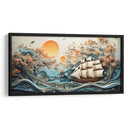 Mar y Barco 1 - Cecilia Flores | Cuadro decorativo de Canvas Lab