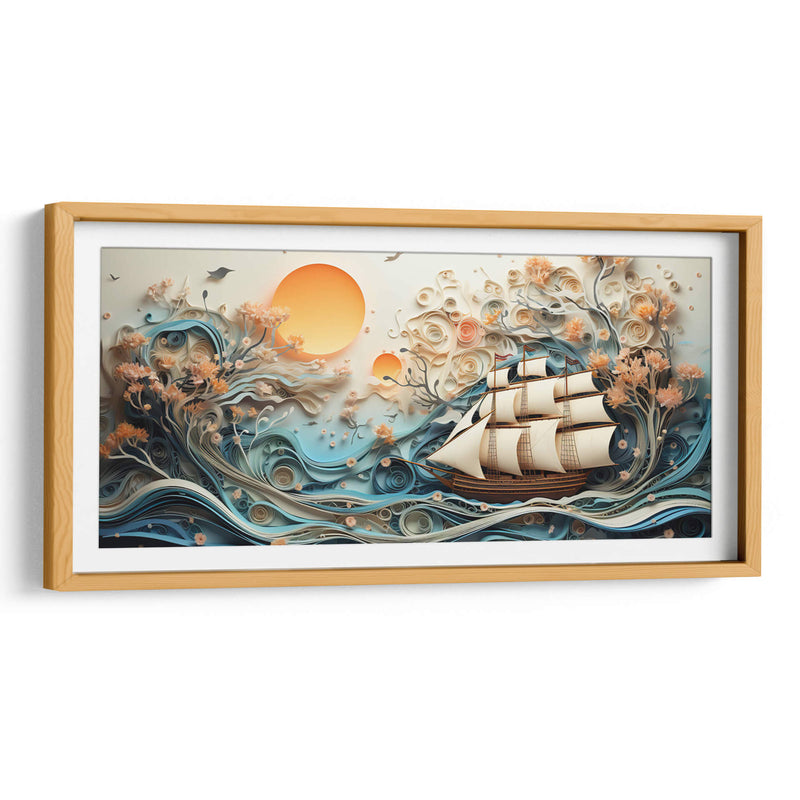 Mar y Barco 1 - Cecilia Flores | Cuadro decorativo de Canvas Lab