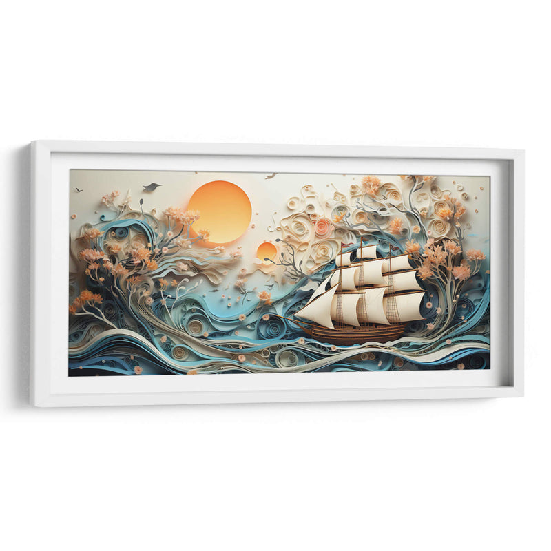 Mar y Barco 1 - Cecilia Flores | Cuadro decorativo de Canvas Lab