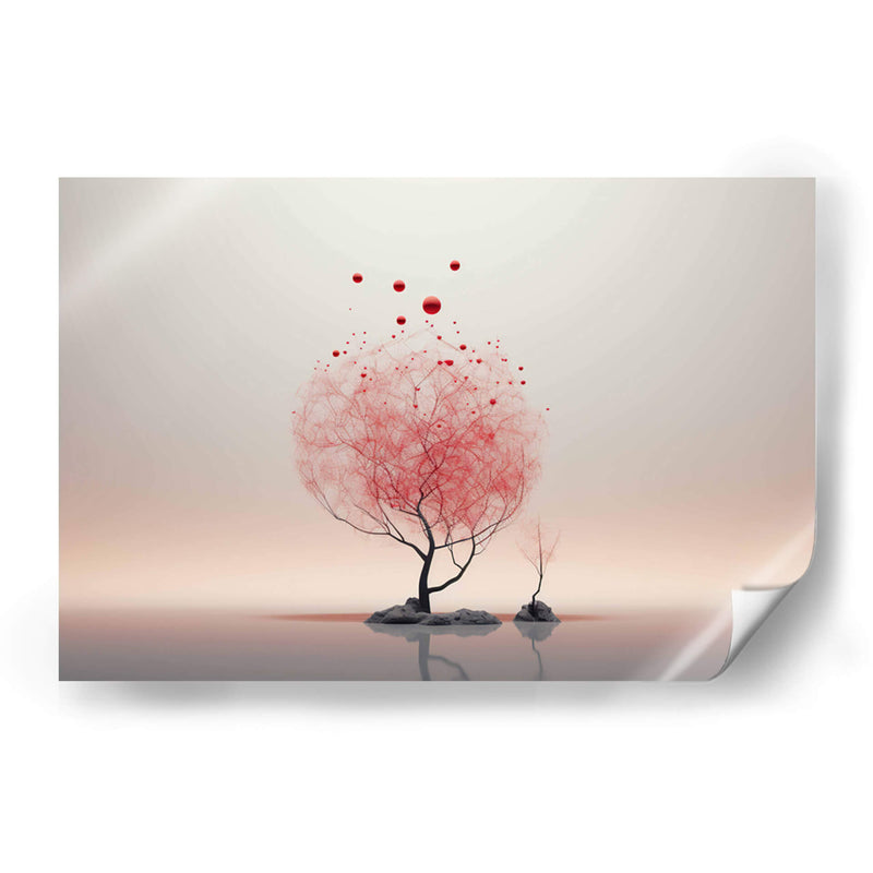 Ärbol rojo 2 - Cecilia Flores | Cuadro decorativo de Canvas Lab