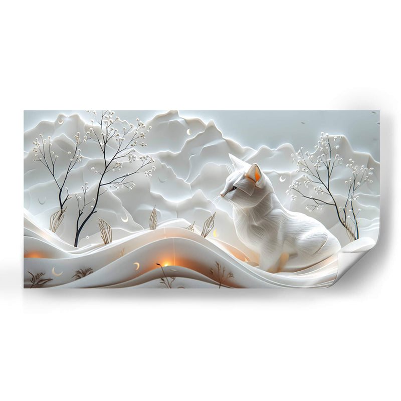 Gato en el bosque - Cecilia Flores | Cuadro decorativo de Canvas Lab