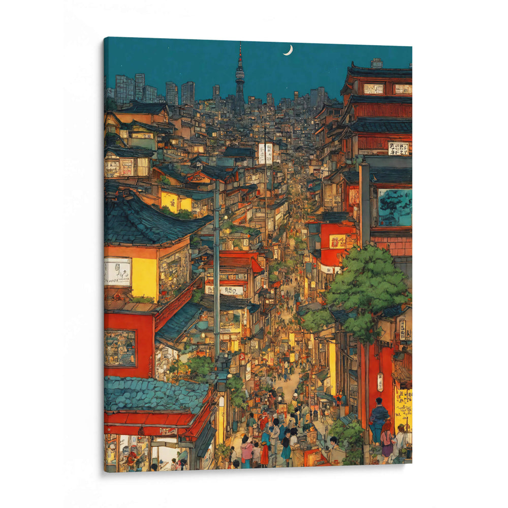En algún barrio de Tokio - Paltik Arte Digital | Cuadro decorativo de Canvas Lab