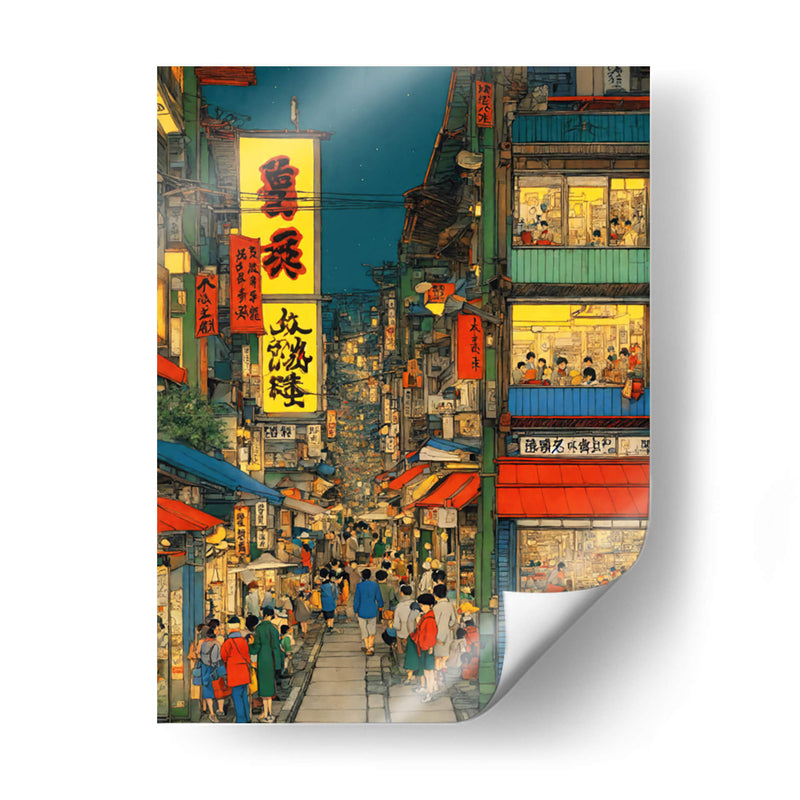 Mercado de Tokio - Paltik Arte Digital | Cuadro decorativo de Canvas Lab
