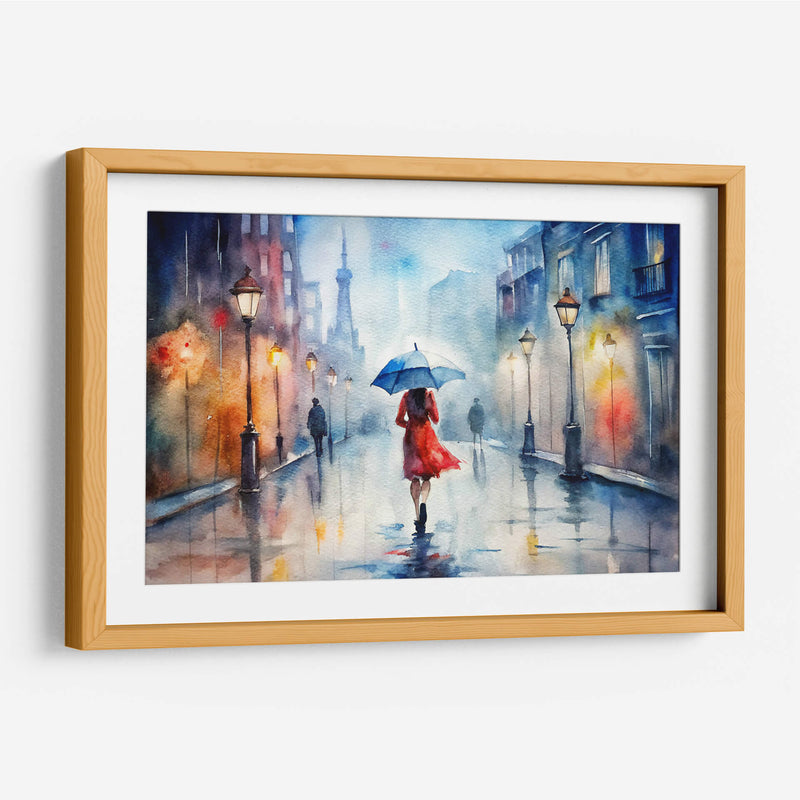 Caminando bajo la lluvia III - KaleidoArt Creations | Cuadro decorativo de Canvas Lab