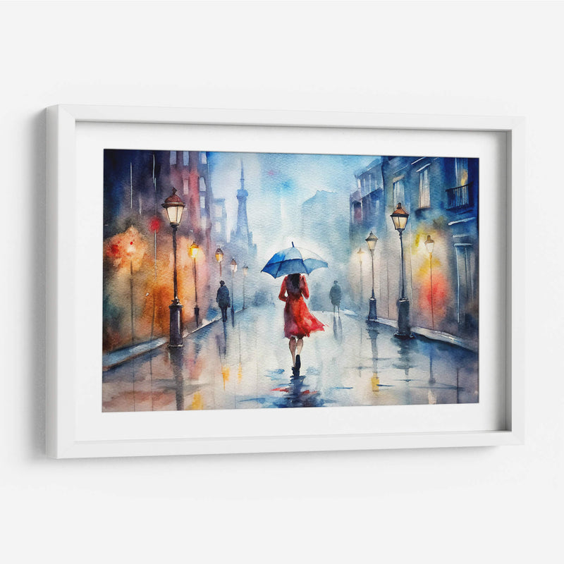 Caminando bajo la lluvia III - KaleidoArt Creations | Cuadro decorativo de Canvas Lab