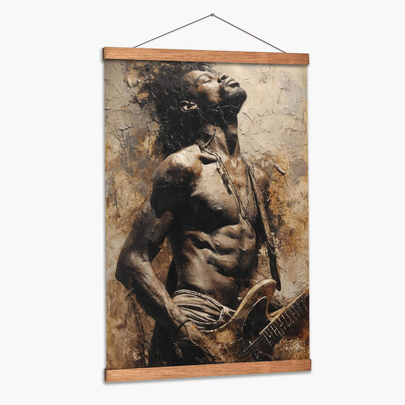 Guitarra Afro - Paltik Arte Digital | Cuadro decorativo de Canvas Lab