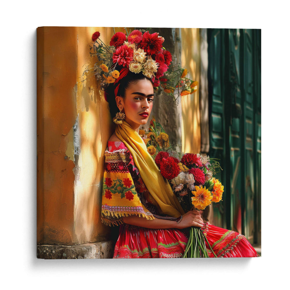 Frida kahlo en la calle - F Khalo Art | Cuadro decorativo de Canvas Lab
