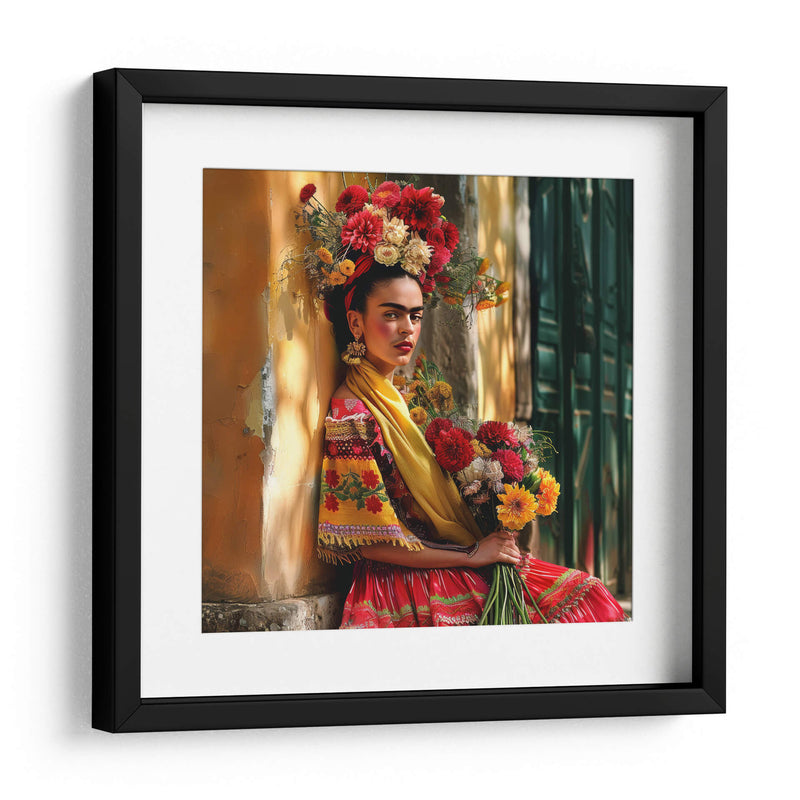 Frida kahlo en la calle - F Khalo Art | Cuadro decorativo de Canvas Lab