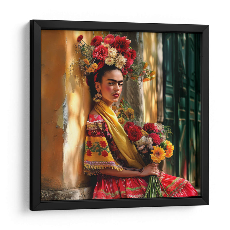 Frida kahlo en la calle - F Khalo Art | Cuadro decorativo de Canvas Lab