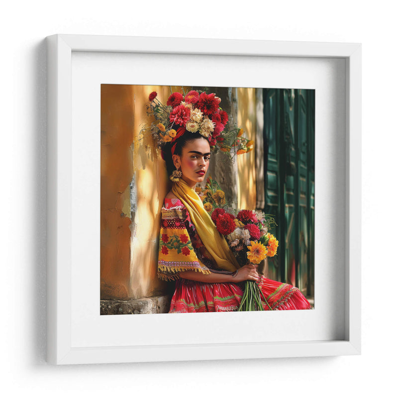 Frida kahlo en la calle - F Khalo Art | Cuadro decorativo de Canvas Lab