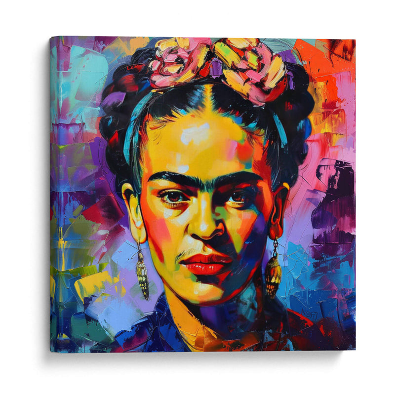 Frida pop art - F Khalo Art | Cuadro decorativo de Canvas Lab