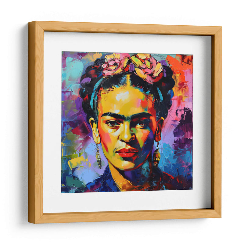 Frida pop art - F Khalo Art | Cuadro decorativo de Canvas Lab