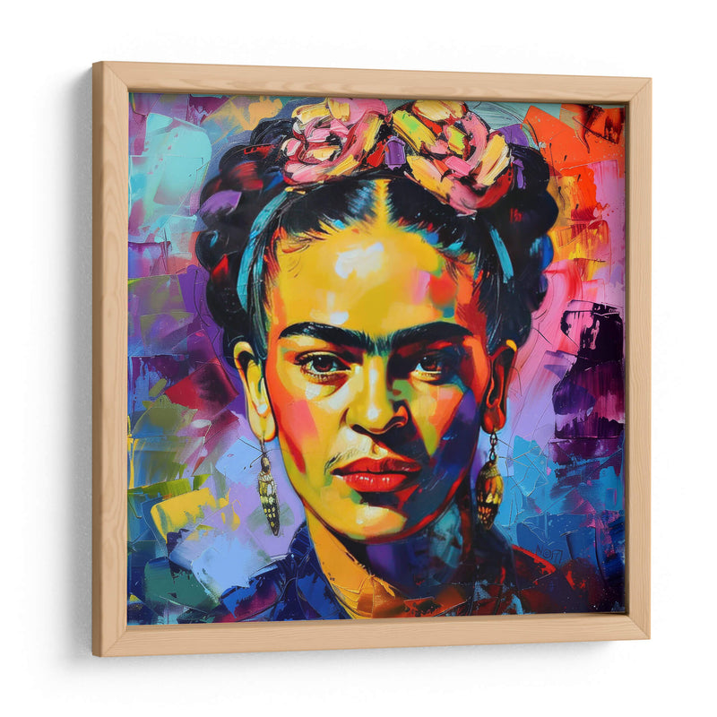 Frida pop art - F Khalo Art | Cuadro decorativo de Canvas Lab