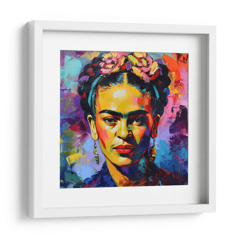 Frida pop art - F Khalo Art | Cuadro decorativo de Canvas Lab
