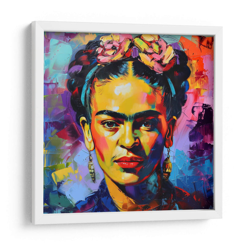 Frida pop art - F Khalo Art | Cuadro decorativo de Canvas Lab