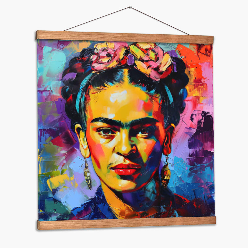 Frida pop art - F Khalo Art | Cuadro decorativo de Canvas Lab