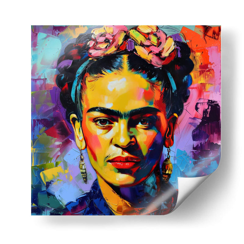 Frida pop art - F Khalo Art | Cuadro decorativo de Canvas Lab