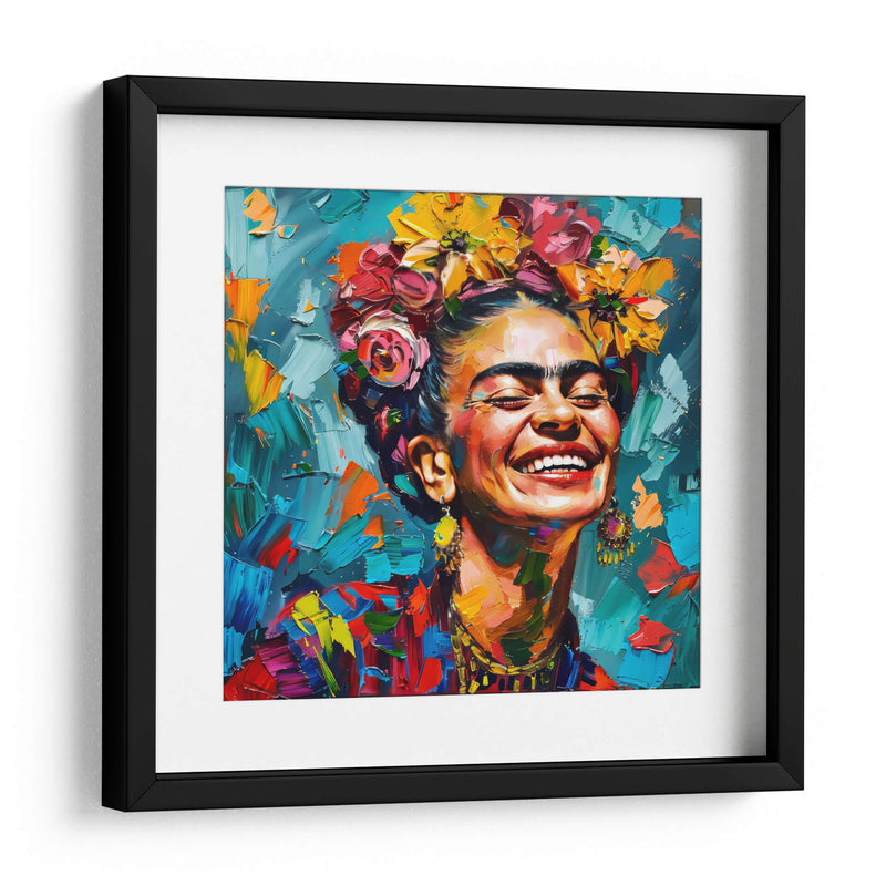 Sonrisa a color - F Khalo Art | Cuadro decorativo de Canvas Lab