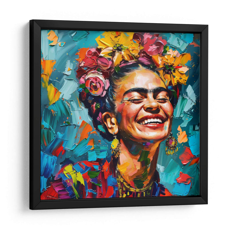 Sonrisa a color - F Khalo Art | Cuadro decorativo de Canvas Lab