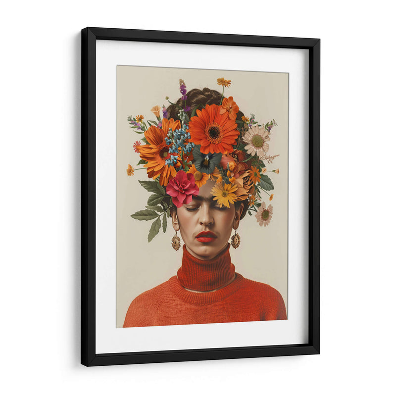 Flores naranjas iii - F Khalo Art | Cuadro decorativo de Canvas Lab