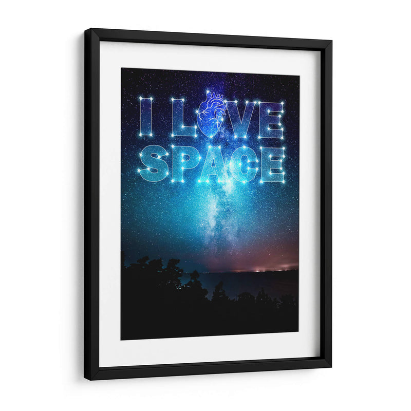 I Love Space B - v3n3n0 | Cuadro decorativo de Canvas Lab