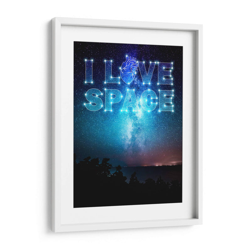 I Love Space B - v3n3n0 | Cuadro decorativo de Canvas Lab