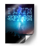 I Love Space B - v3n3n0 | Cuadro decorativo de Canvas Lab