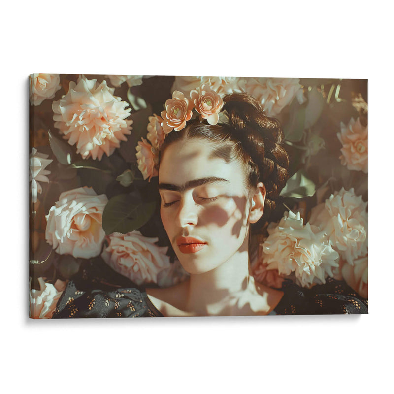 Descanso en las flores - F Khalo Art | Cuadro decorativo de Canvas Lab