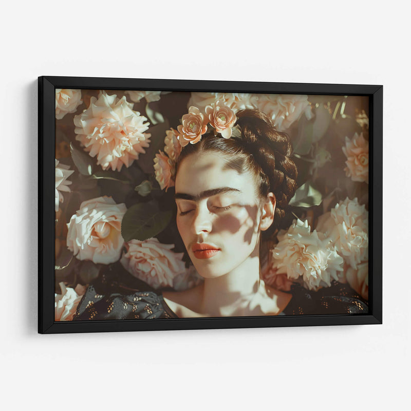 Descanso en las flores - F Khalo Art | Cuadro decorativo de Canvas Lab