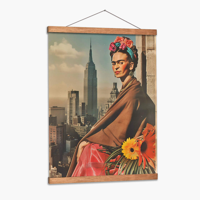 Frida en us - F Khalo Art | Cuadro decorativo de Canvas Lab