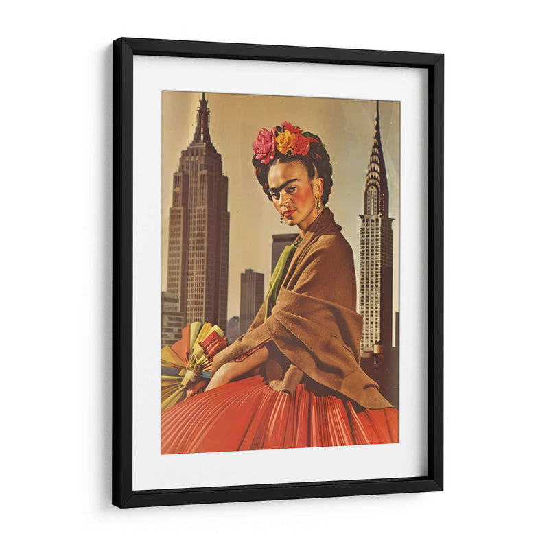 Frida en us ii - F Khalo Art | Cuadro decorativo de Canvas Lab