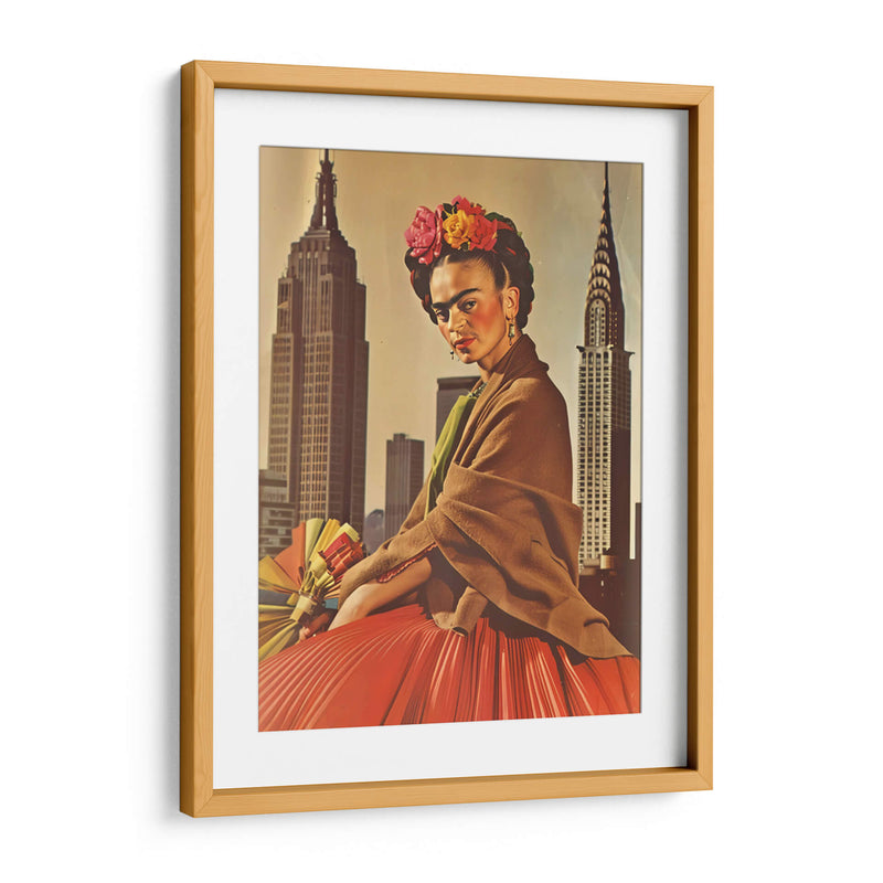 Frida en us ii - F Khalo Art | Cuadro decorativo de Canvas Lab