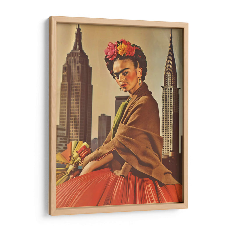 Frida en us ii - F Khalo Art | Cuadro decorativo de Canvas Lab