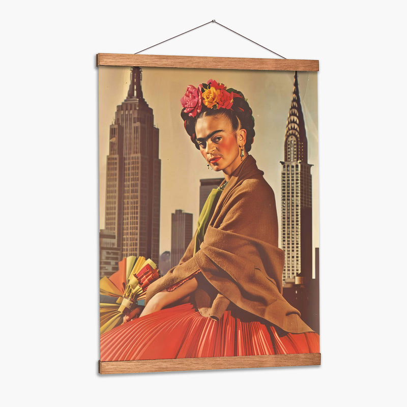 Frida en us ii - F Khalo Art | Cuadro decorativo de Canvas Lab