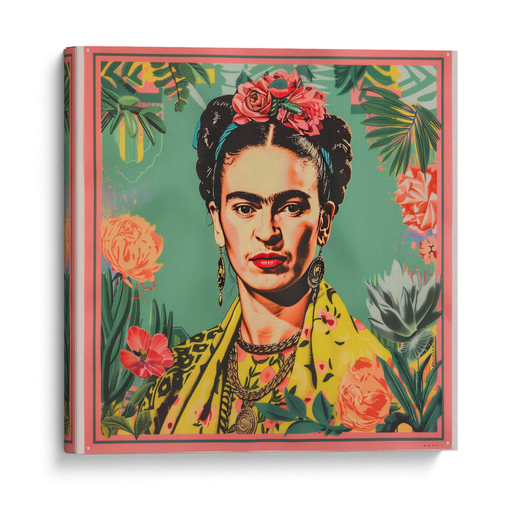 Postal vintage - F Khalo Art | Cuadro decorativo de Canvas Lab