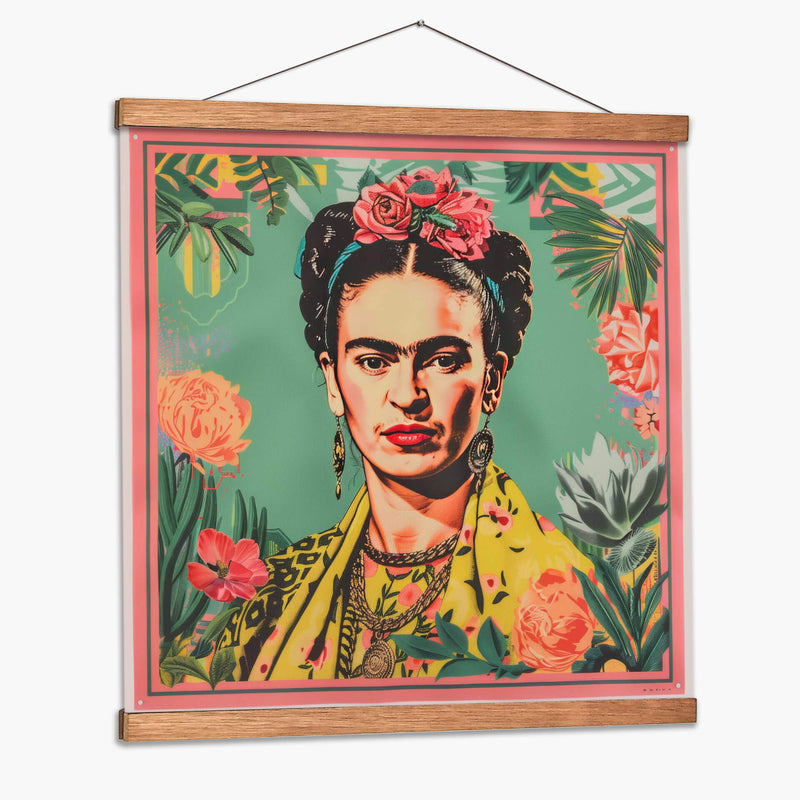 Postal vintage - F Khalo Art | Cuadro decorativo de Canvas Lab