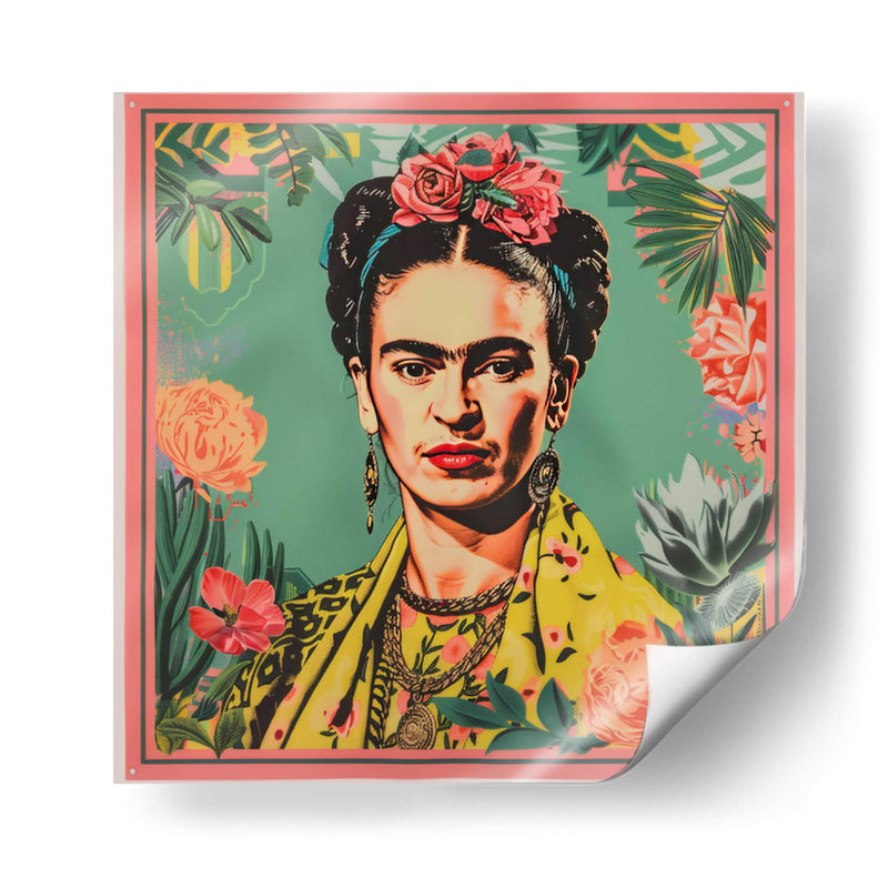 Postal vintage - F Khalo Art | Cuadro decorativo de Canvas Lab