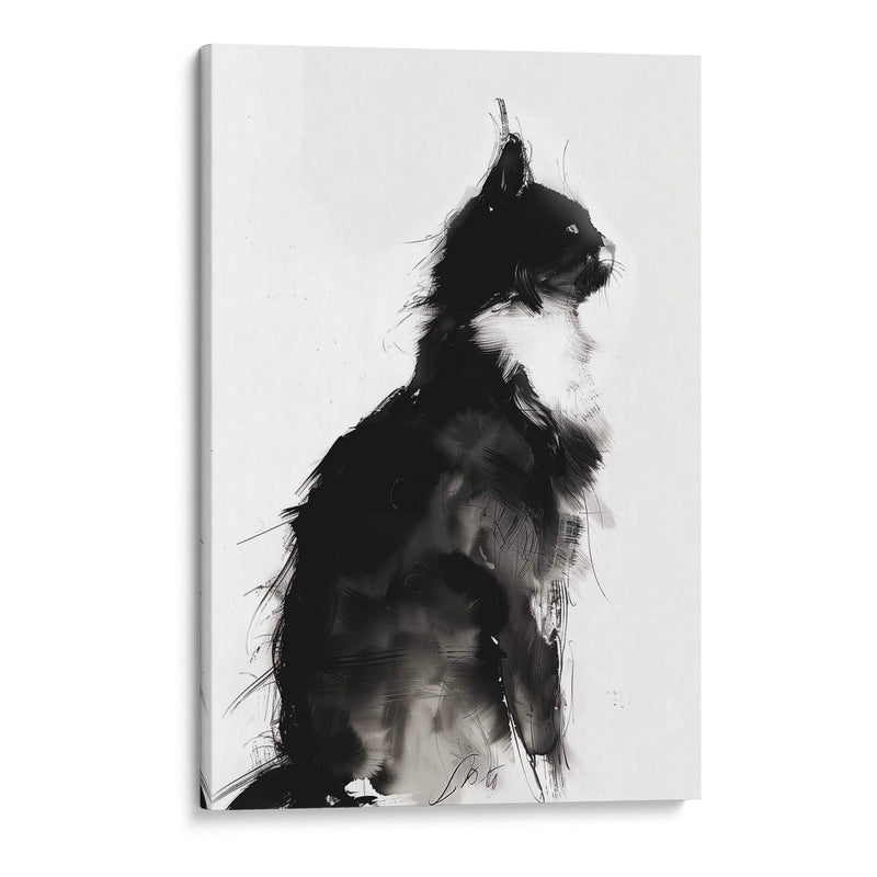 Gato en Tinta - Dav Madrid | Cuadro decorativo de Canvas Lab