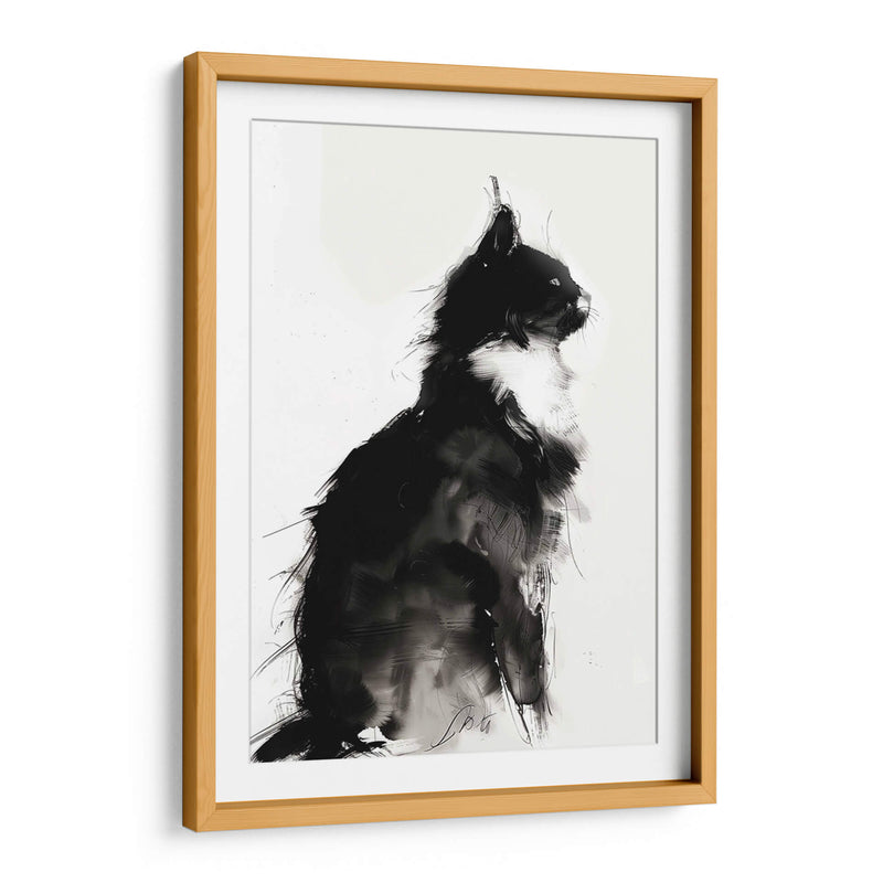 Gato en Tinta - Dav Madrid | Cuadro decorativo de Canvas Lab