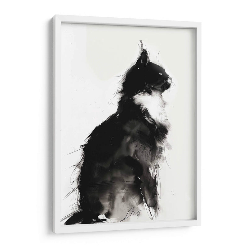 Gato en Tinta - Dav Madrid | Cuadro decorativo de Canvas Lab