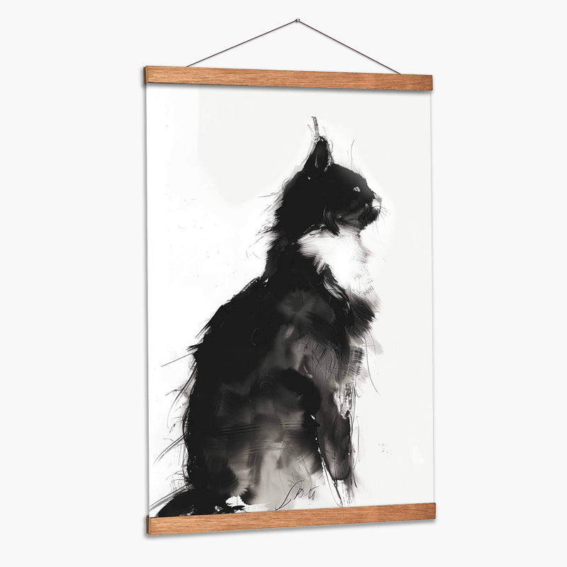 Gato en Tinta - Dav Madrid | Cuadro decorativo de Canvas Lab