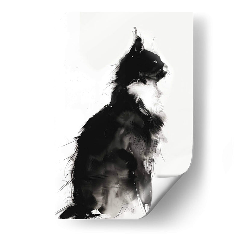 Gato en Tinta - Dav Madrid | Cuadro decorativo de Canvas Lab