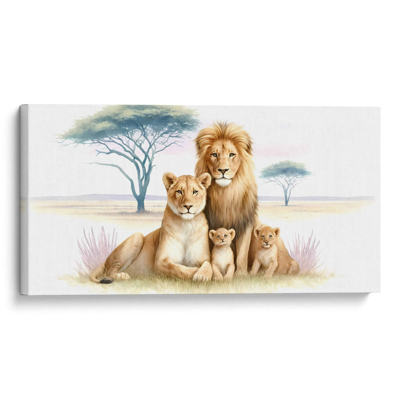 Familia de leones  - Gitano! | Cuadro decorativo de Canvas Lab