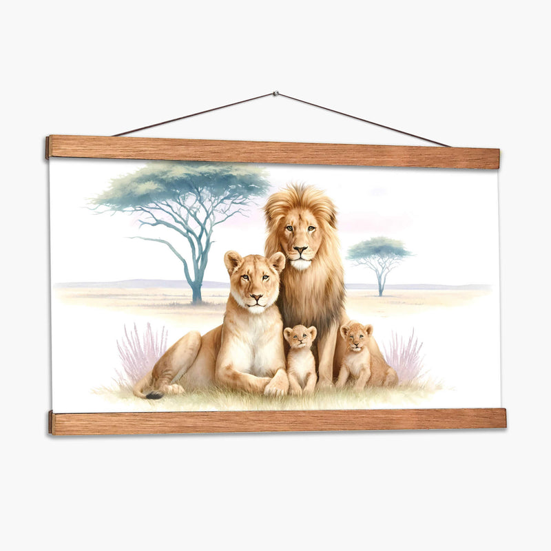 Familia de leones  - Gitano! | Cuadro decorativo de Canvas Lab