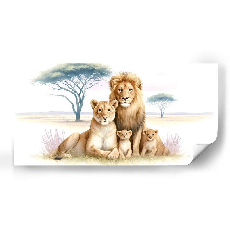 Familia de leones  - Gitano! | Cuadro decorativo de Canvas Lab