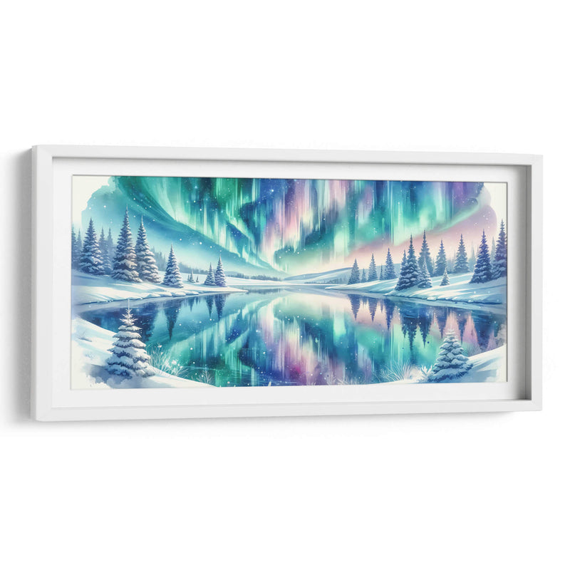 Auroral boreal en lago - Gitano! | Cuadro decorativo de Canvas Lab