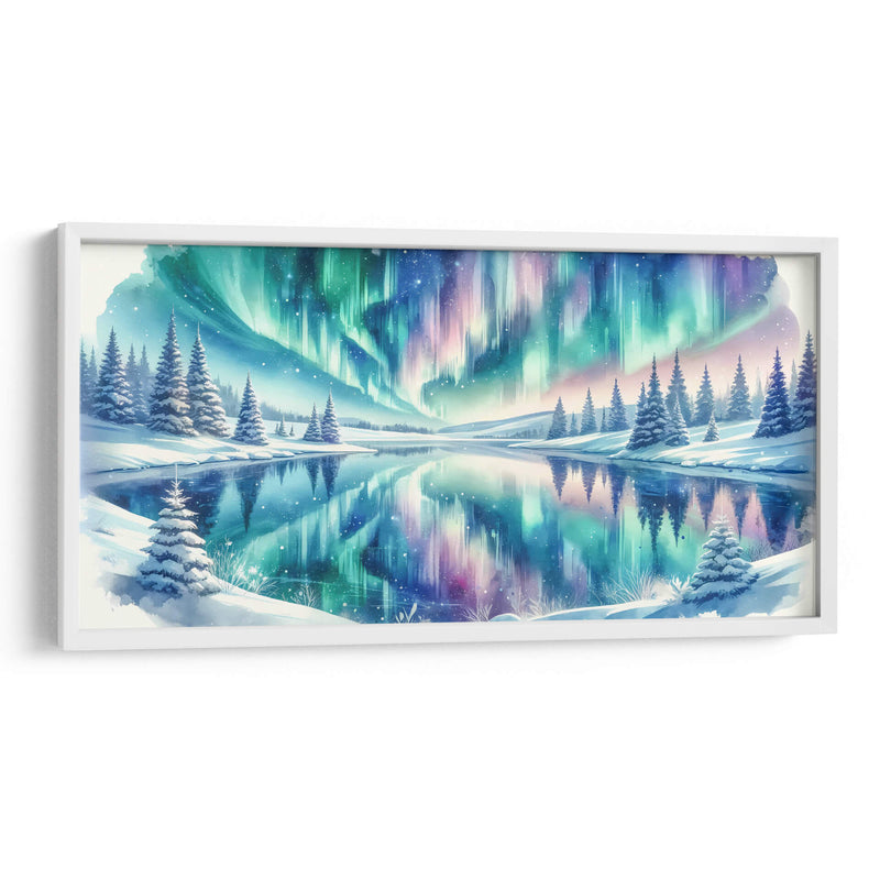 Auroral boreal en lago - Gitano! | Cuadro decorativo de Canvas Lab