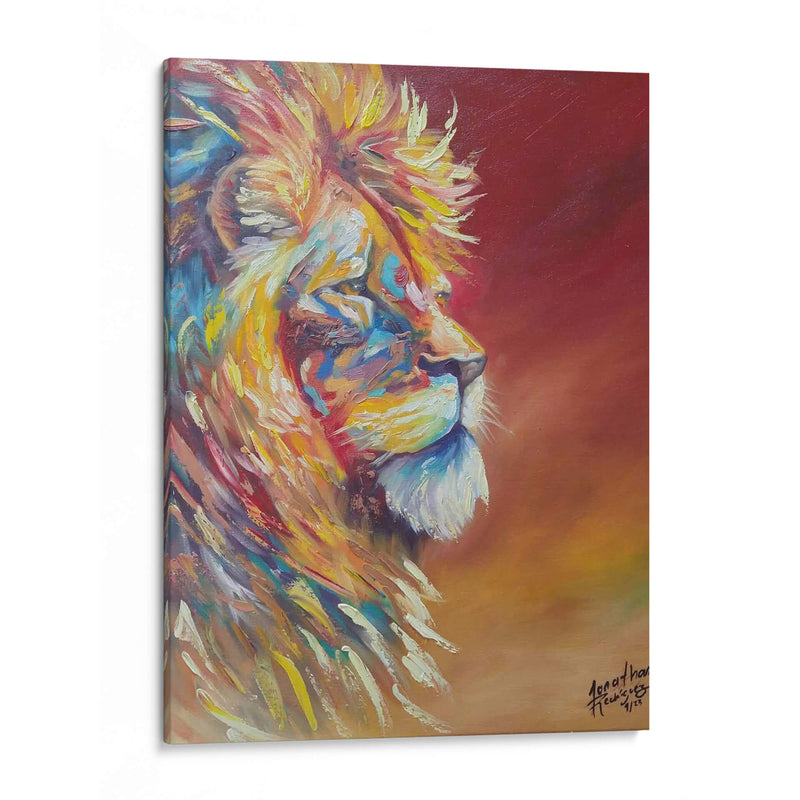 El gran león - Jona Rodriguez Art | Cuadro decorativo de Canvas Lab