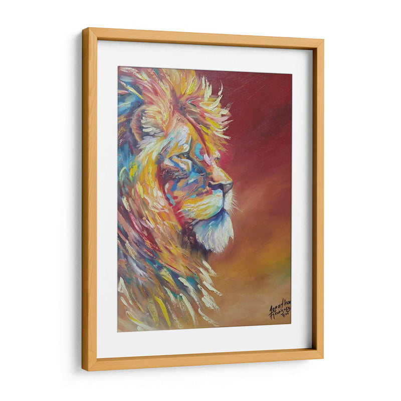 El gran león - Jona Rodriguez Art | Cuadro decorativo de Canvas Lab