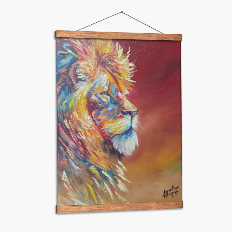 El gran león - Jona Rodriguez Art | Cuadro decorativo de Canvas Lab